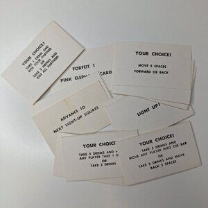 Pass Out Cards Drink Replacement Board Pieces‎ Challenge Dare 1970s Party Game
